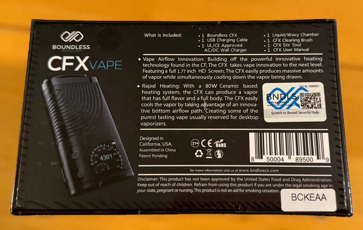 CFX Vaporizer neu kaufen - Boundless CFX (neu), Produktfoto 3