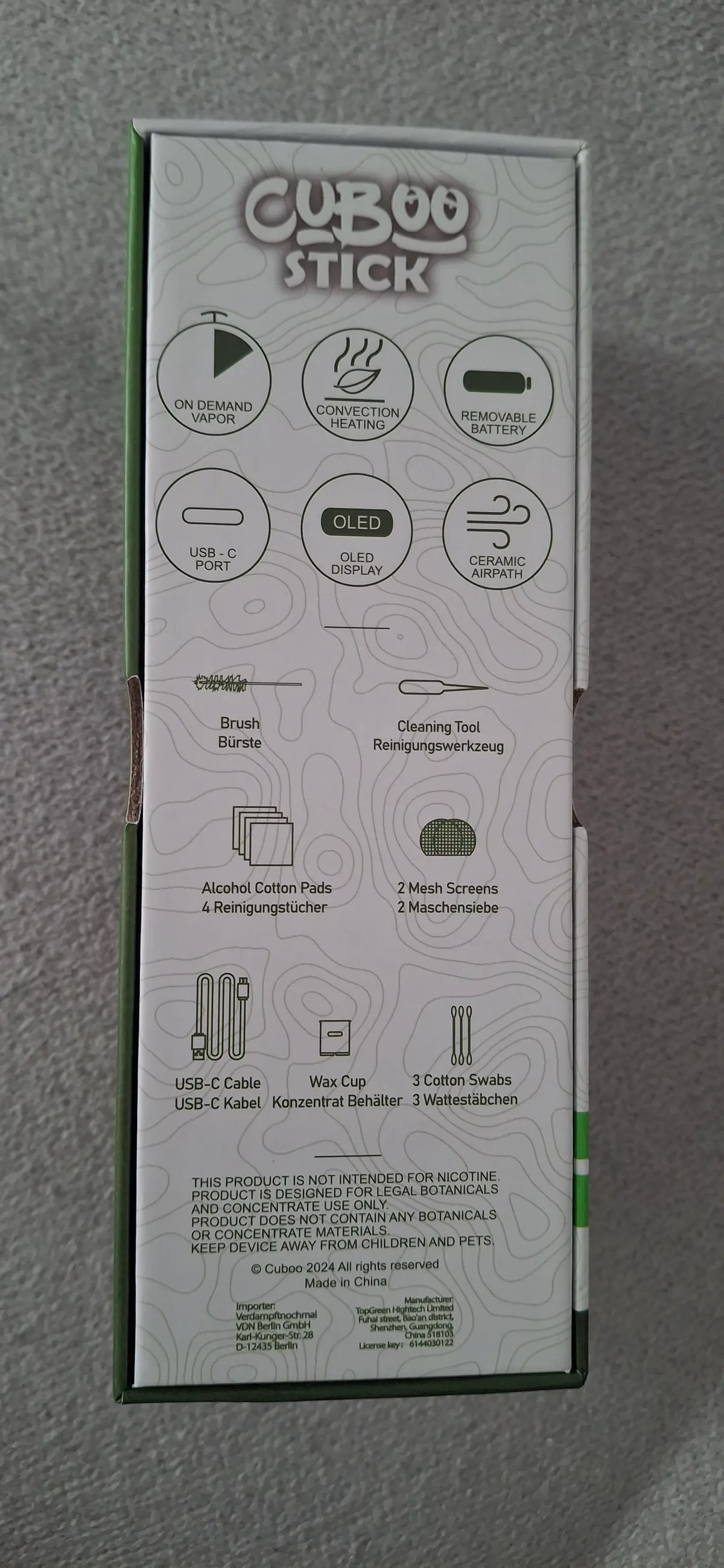 Cuboo Stick Vaporizer gebraucht kaufen - Sonstiges / andere Marke Cuboo Stick (wie neu), Produktfoto 4