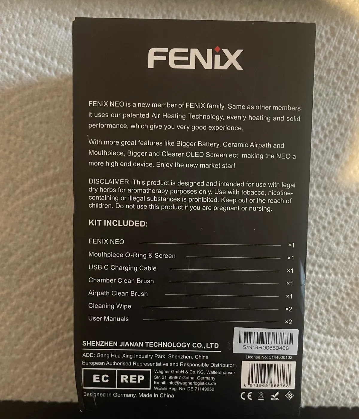 Fenix Neo Vaporizer gebraucht kaufen - Fenix Neo (gut), Produktfoto 8