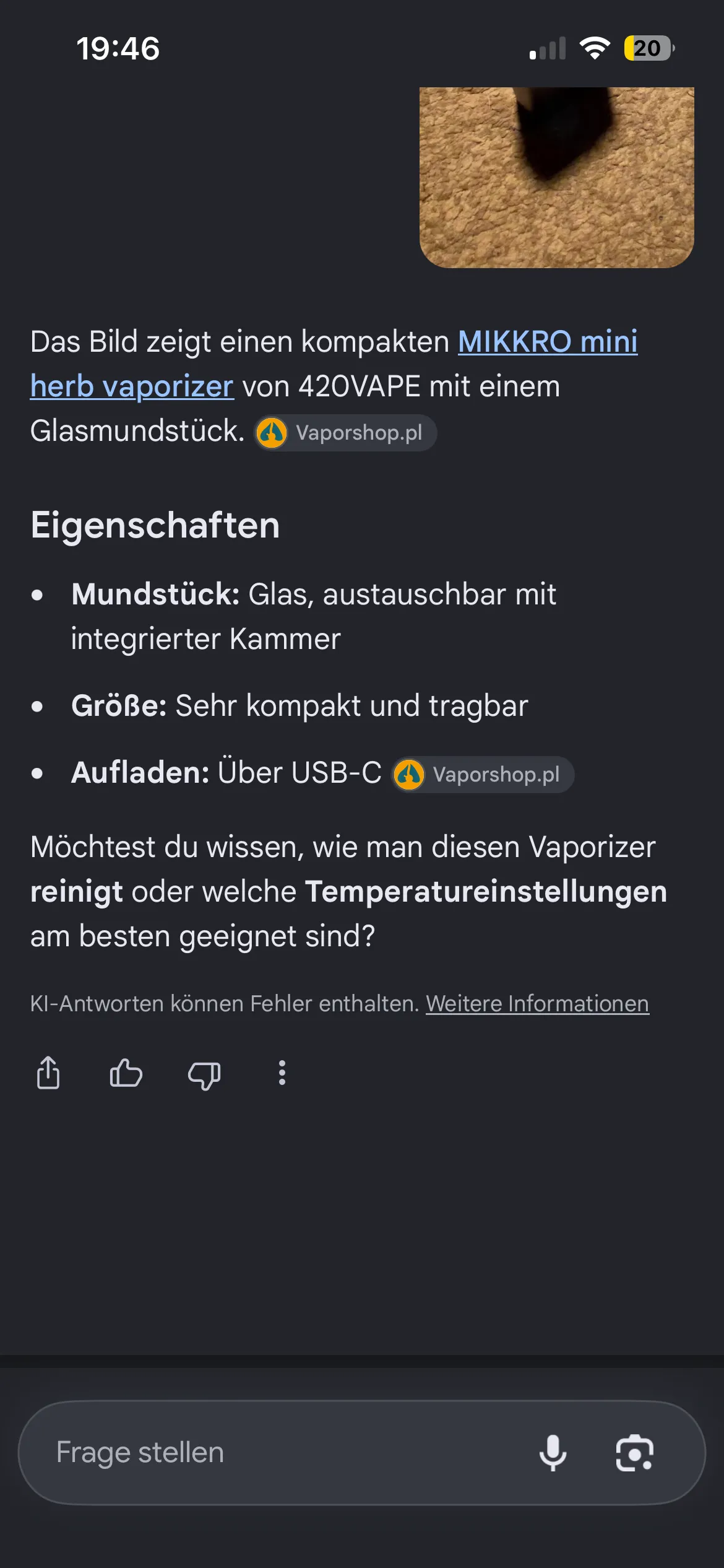 MIKKRO Mini Vaporizer gebraucht kaufen - Sonstiges / andere Marke MIKKRO Mini (wie neu), Produktfoto 5