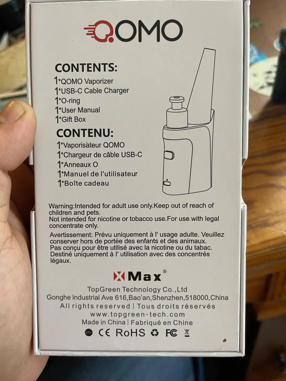 XMAX C.O.M.O. Vaporizer gebraucht kaufen - Sonstiges / andere Marke XMAX C.O.M.O. (gut), Produktfoto 2
